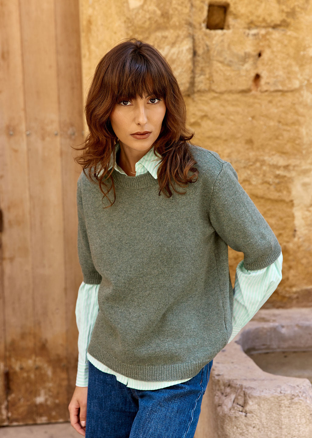 PULLOVER VERT MIRANDE