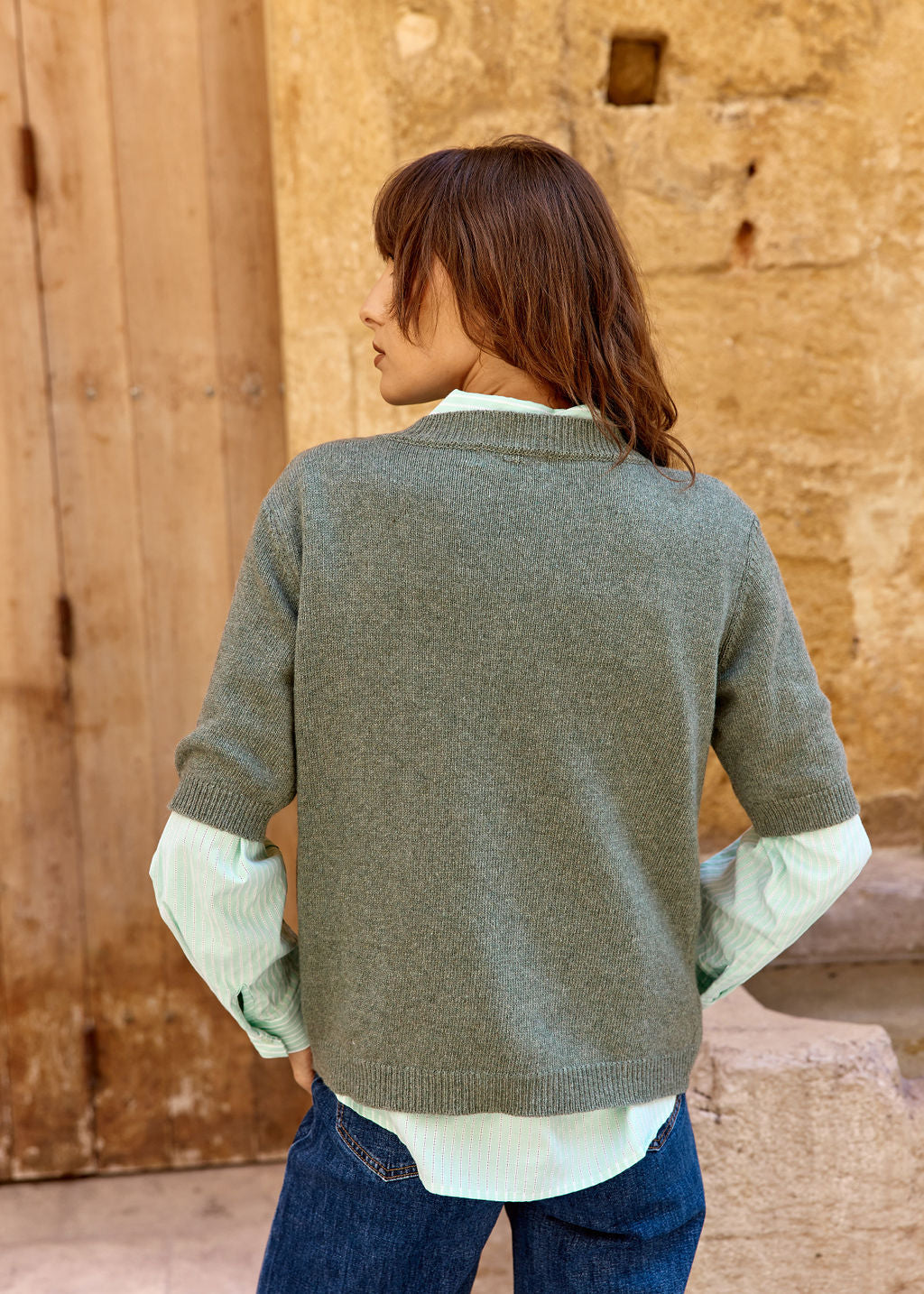 PULLOVER VERT MIRANDE