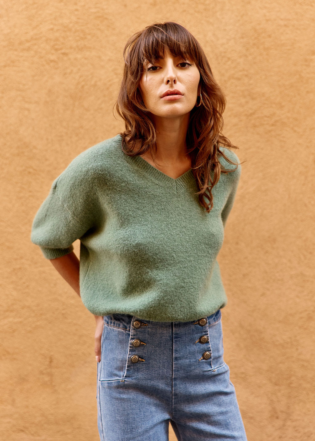 PULLOVER VERT MAYLIE