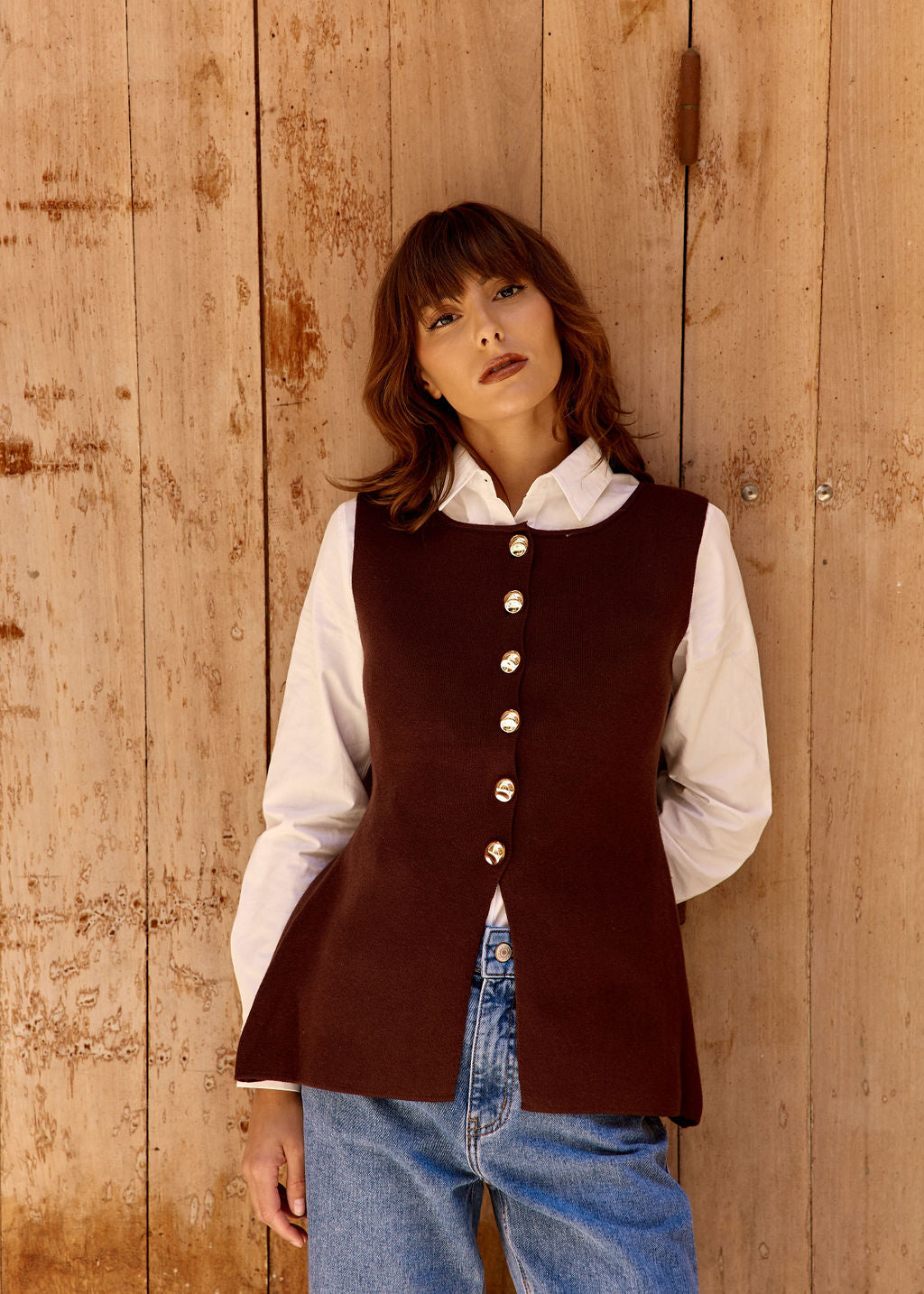 GILET MARRON MONTAINE