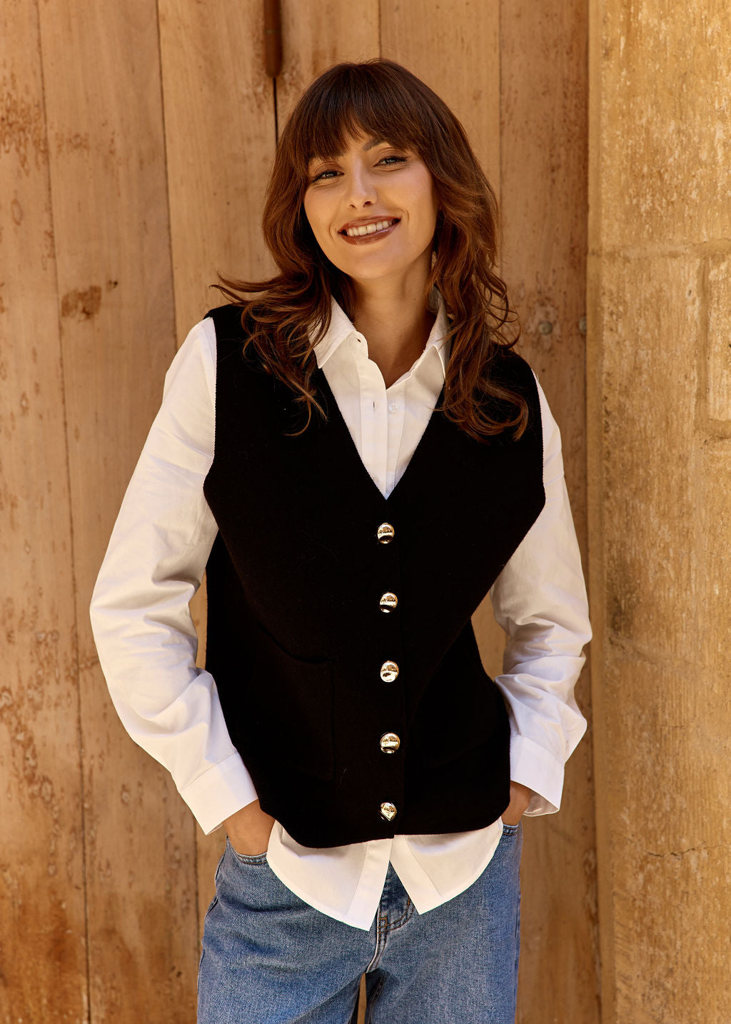 GILET NOIR MELODIE