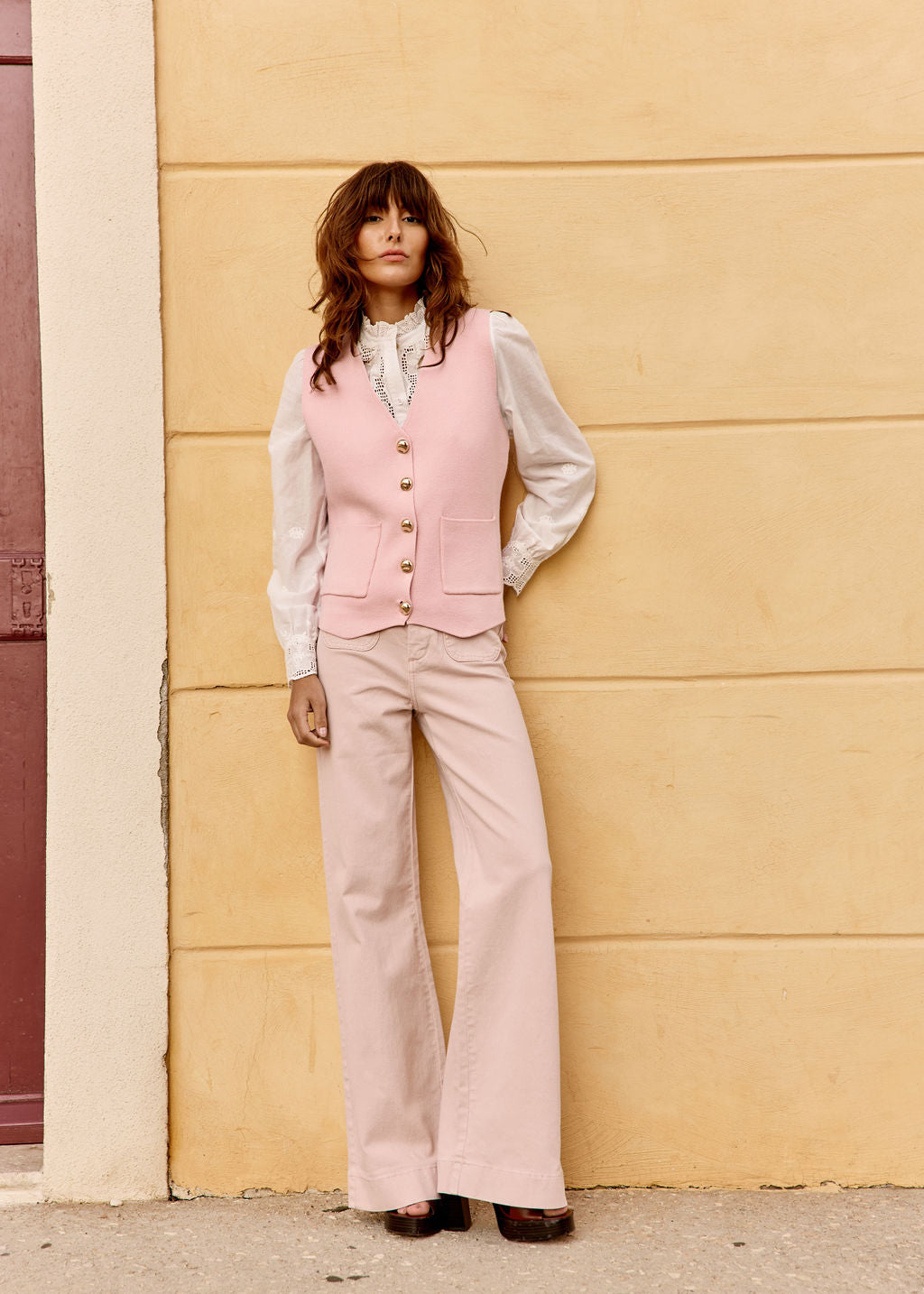 GILET ROSE MELODIE