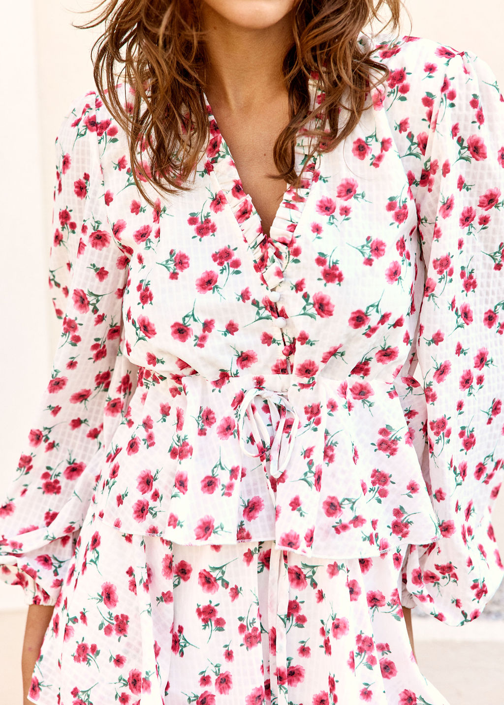 ROBE COURTE ROSETTE