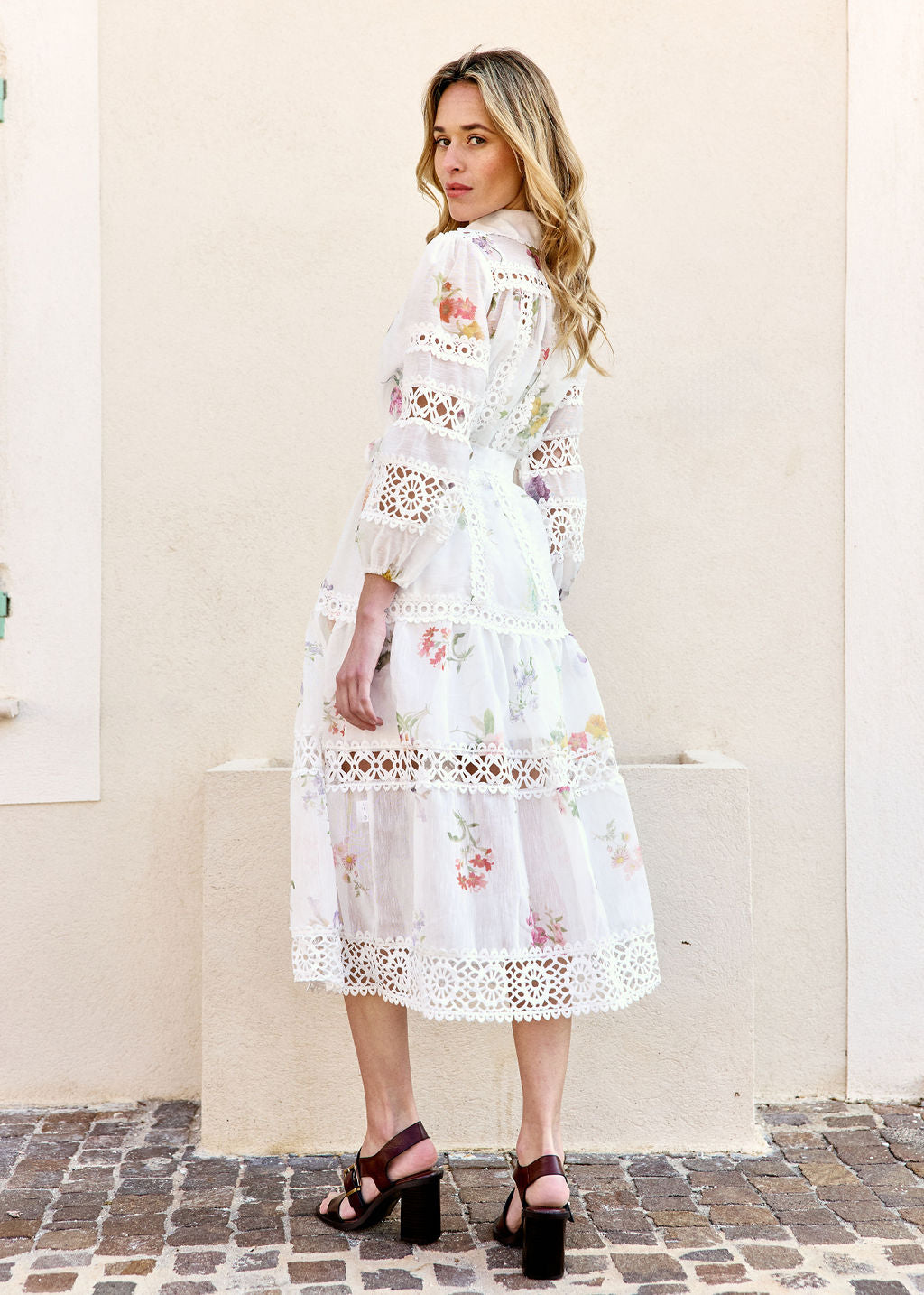 ROBE LONGUE ROSETTE