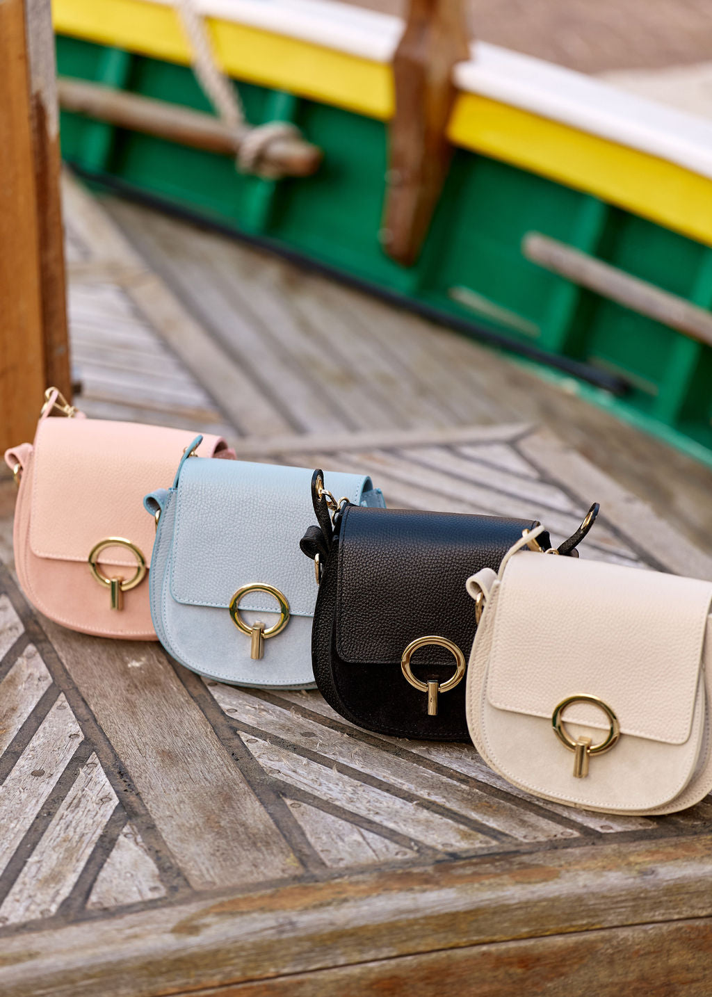 SAC EN CUIR NUDE HABEL