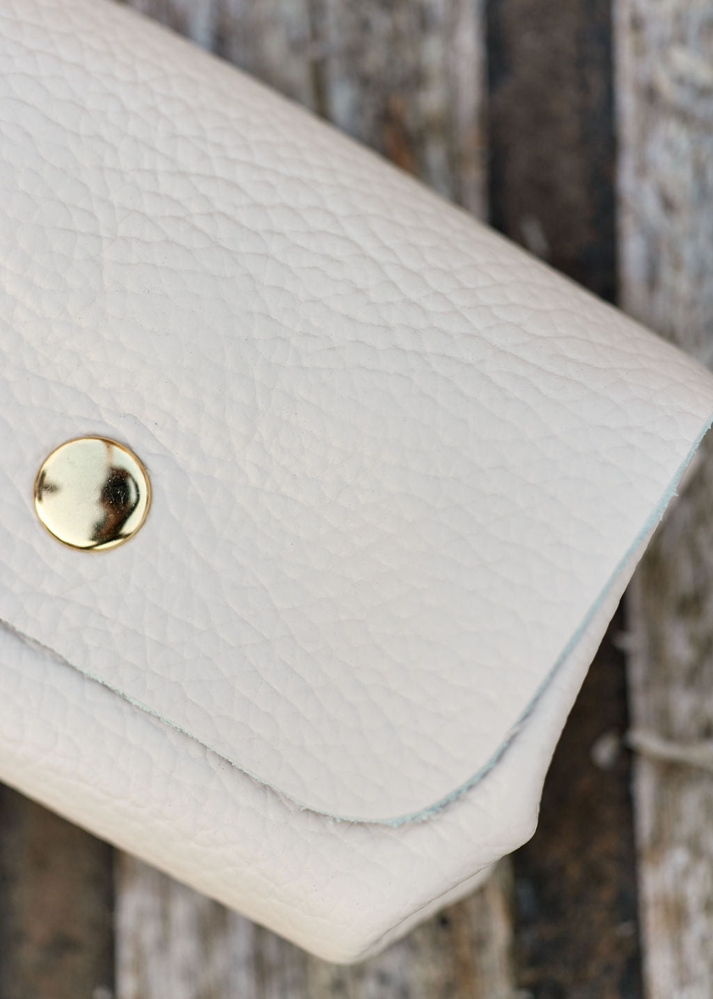 PORTE-MONNAIE EN CUIR BEIGE HILE