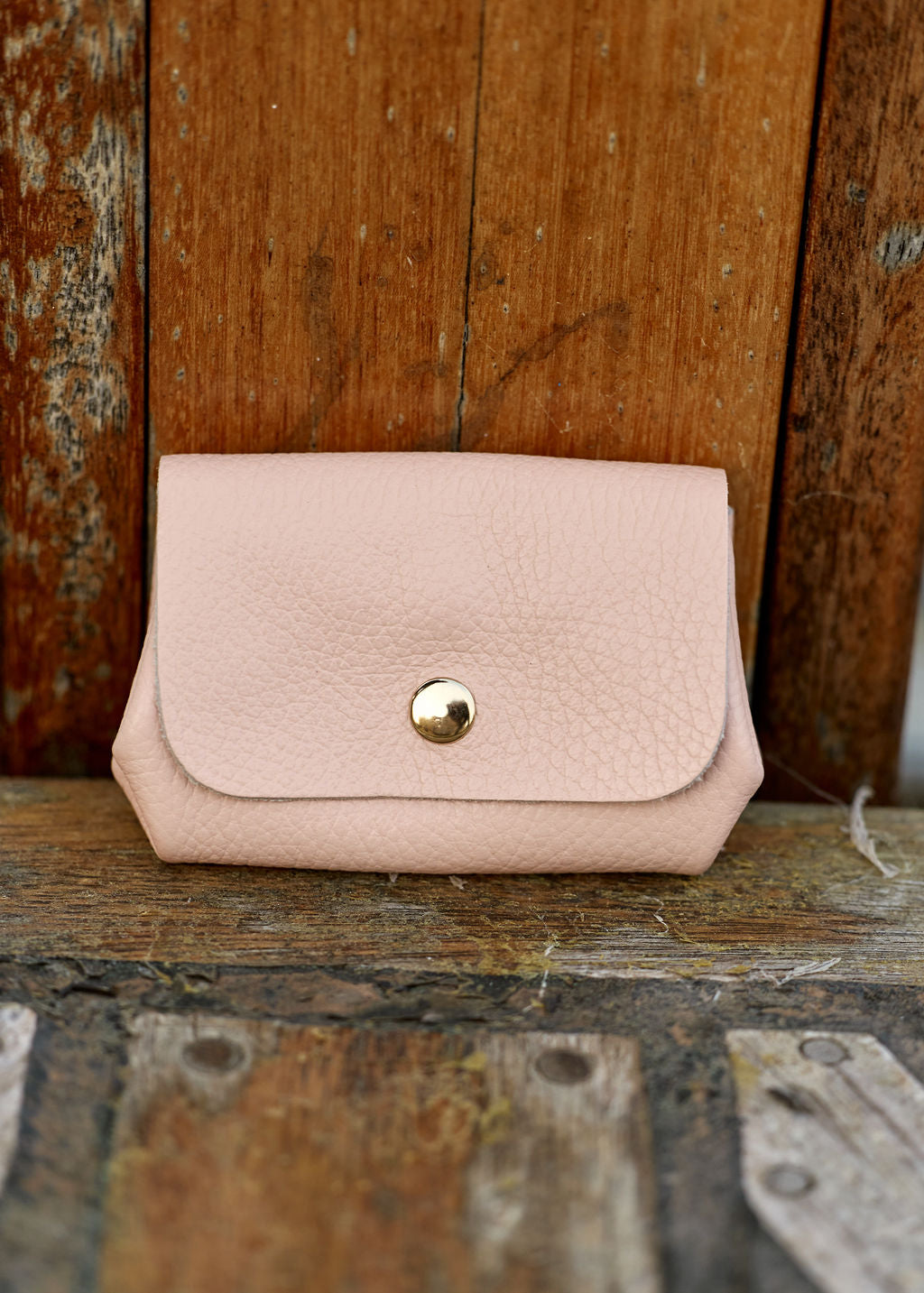 PORTE-MONNAIE EN CUIR NUDE HILE