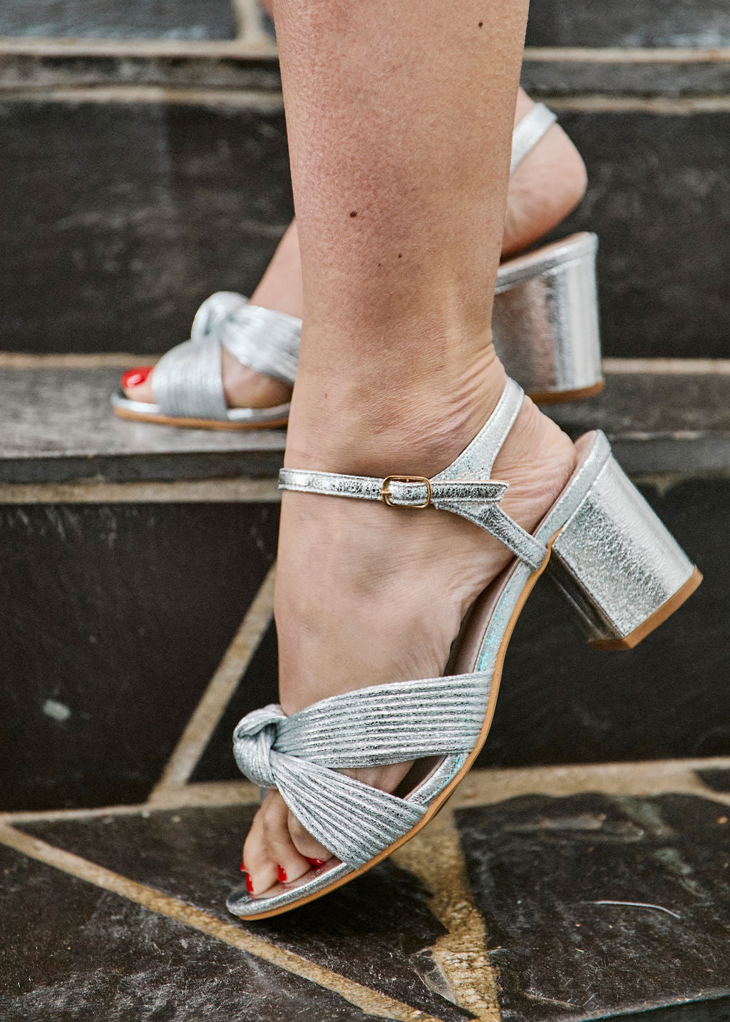 SANDALES ARGENT HAXELLE