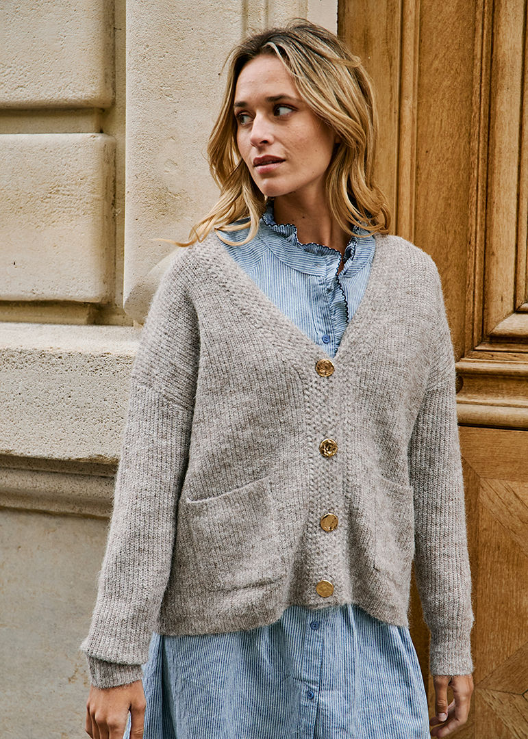 GILET TAUPE MOLLY