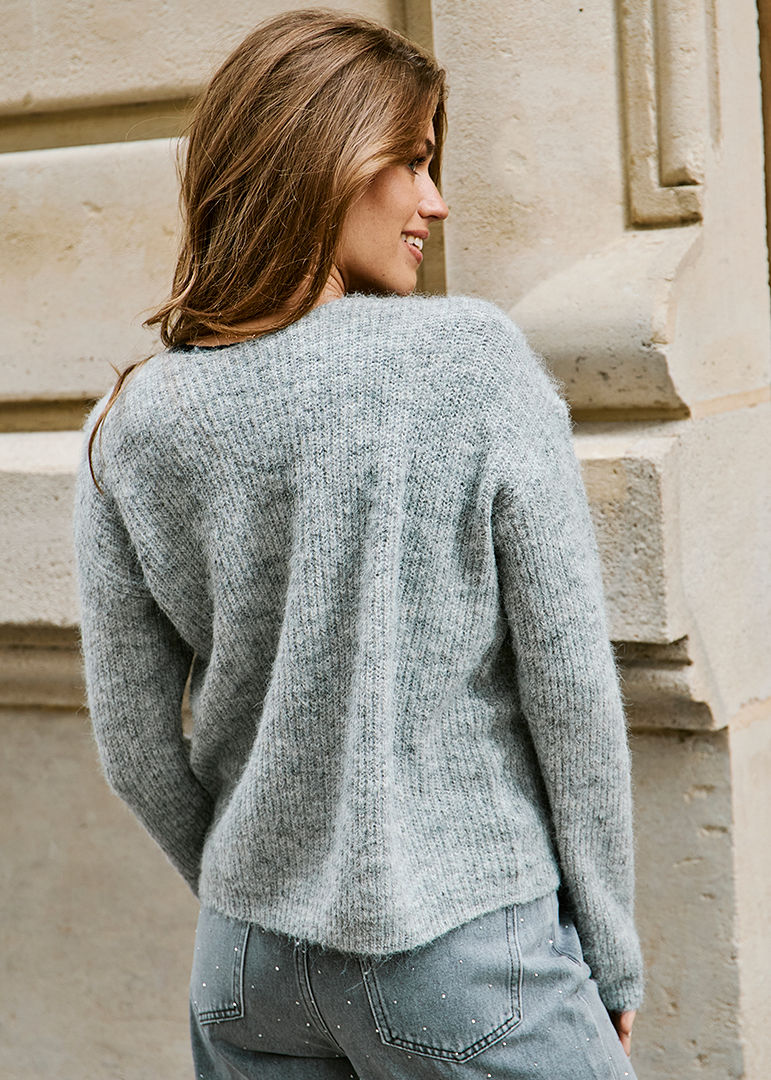 PULLOVER GRIS MIRAGE
