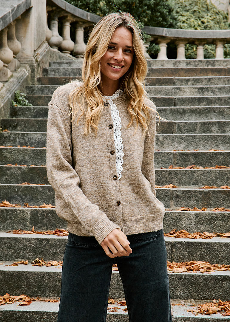 GILET TAUPE MADY