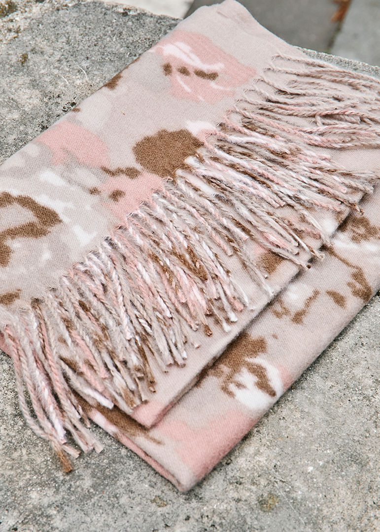 ECHARPE TAUPE HERMINE