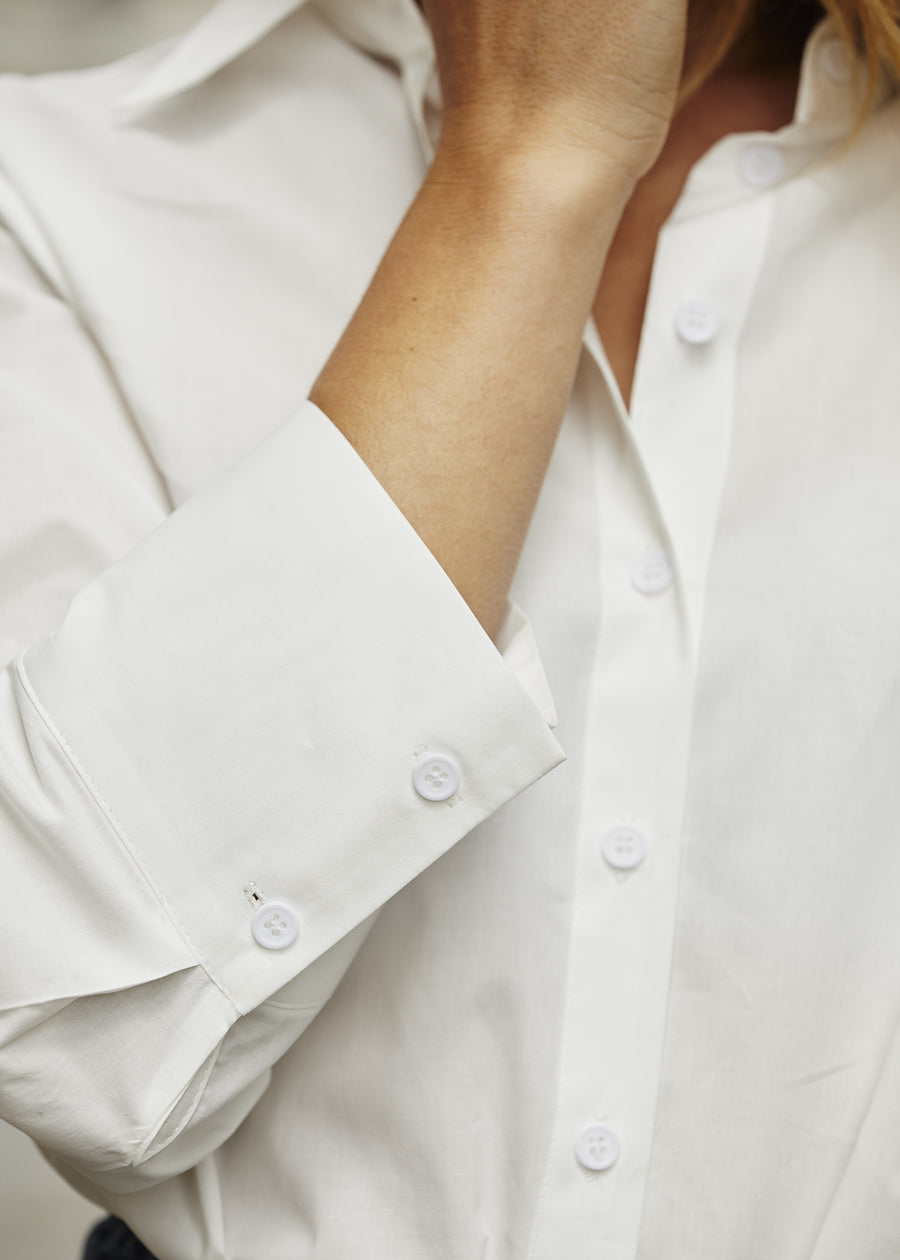 CHEMISE COTON BLANCHE CAMILLE