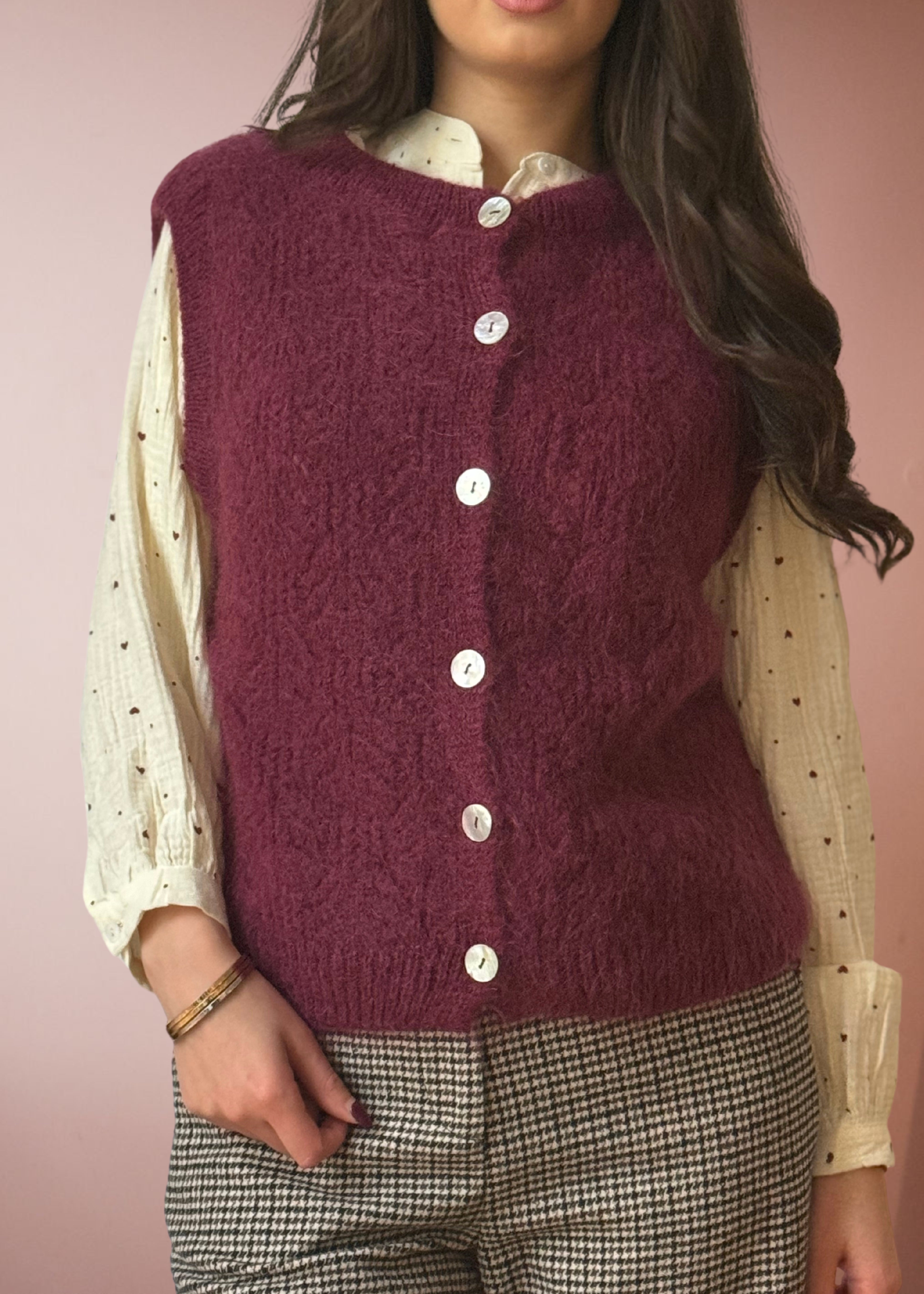 PULLOVER BORDEAUX MAELLE