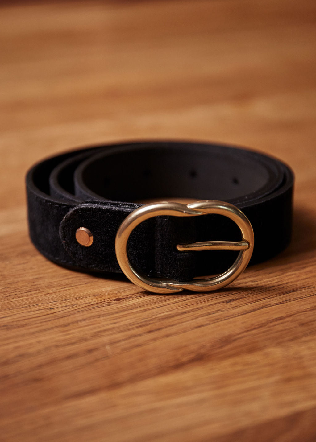 CEINTURE EN CUIR NOIR HELENE