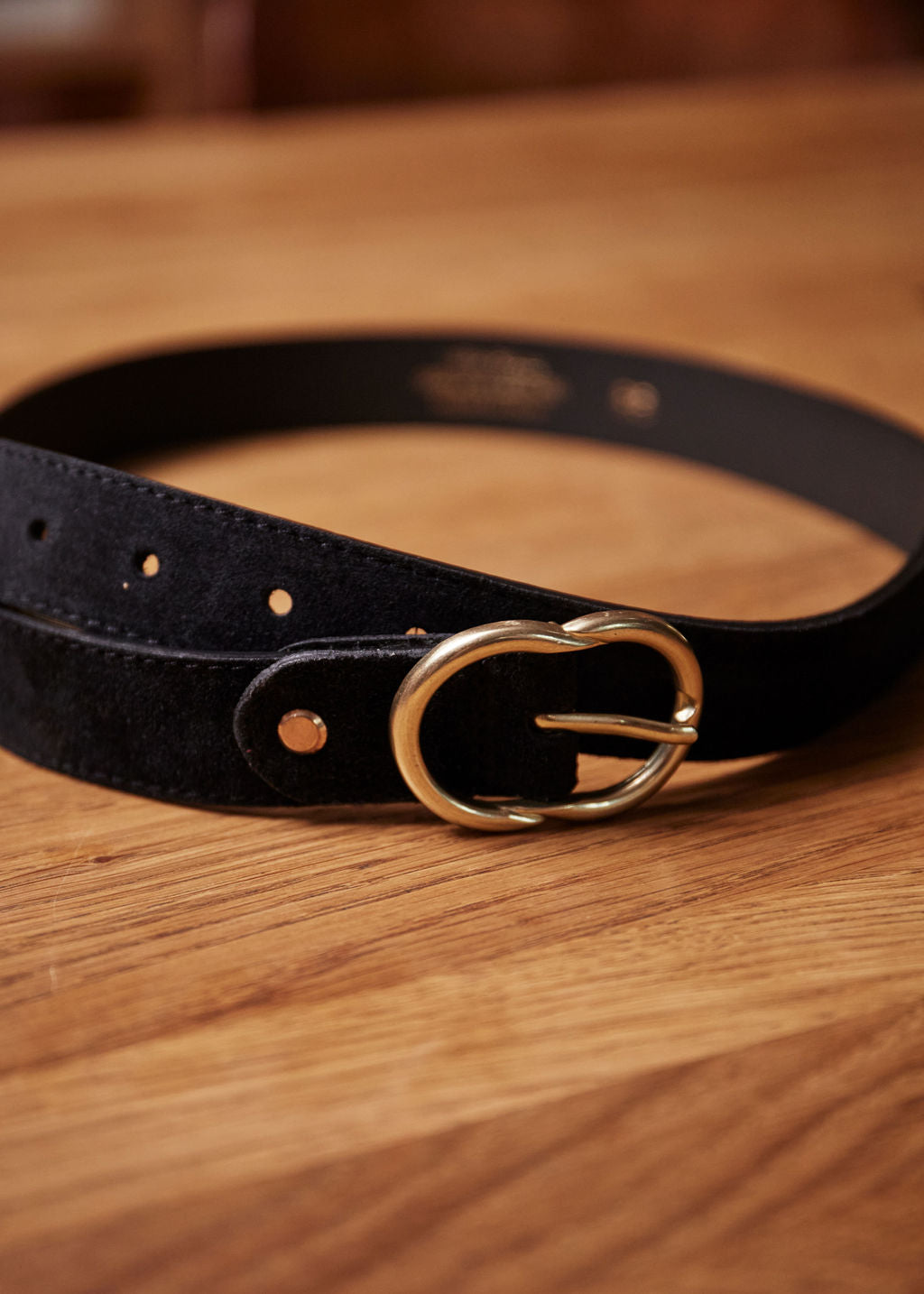 CEINTURE EN CUIR NOIR HELENE