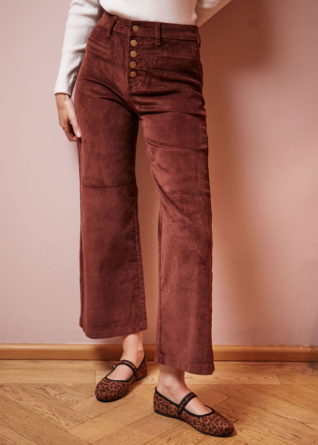 PANTALON BRUN PINTO