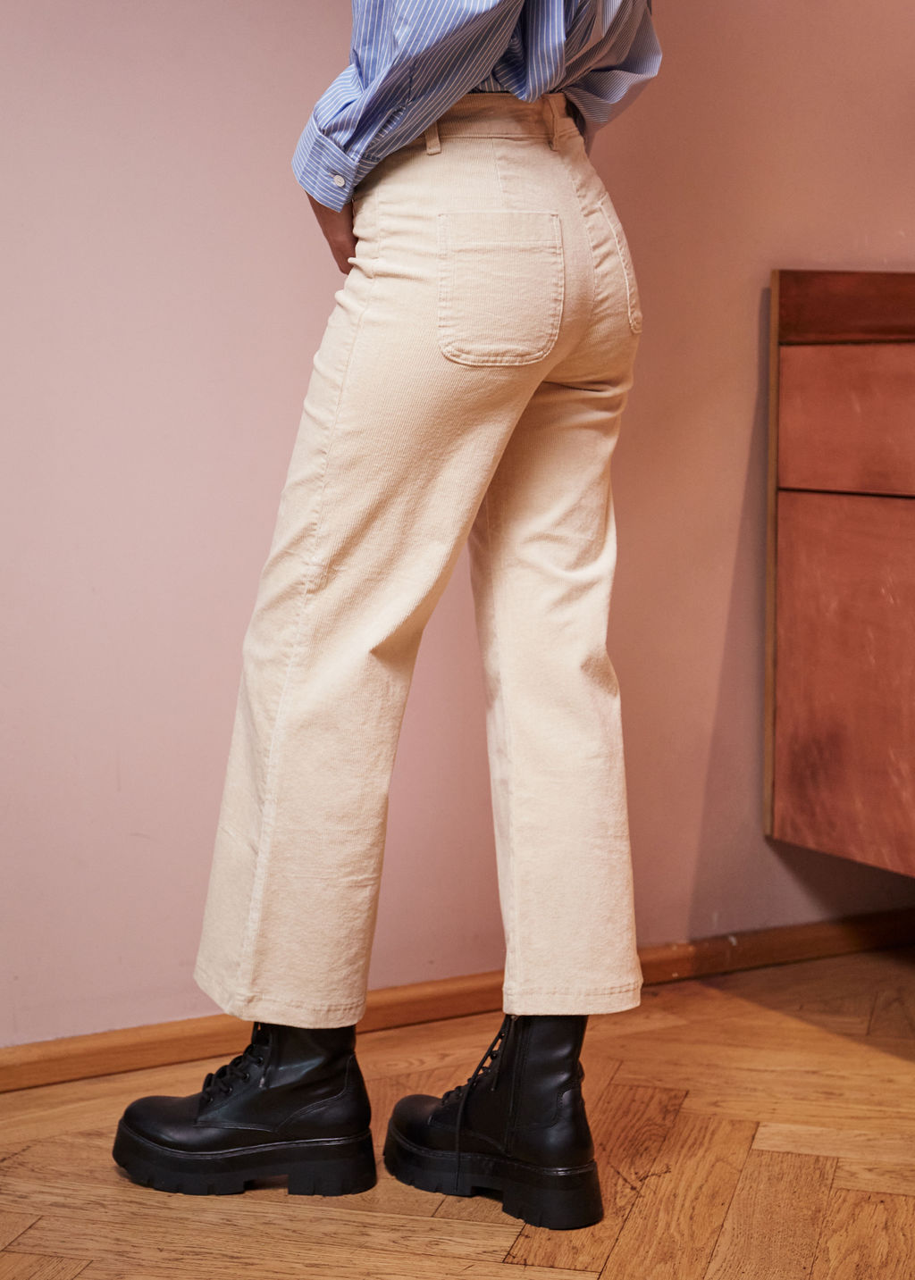 PANTALON CREME PINTO