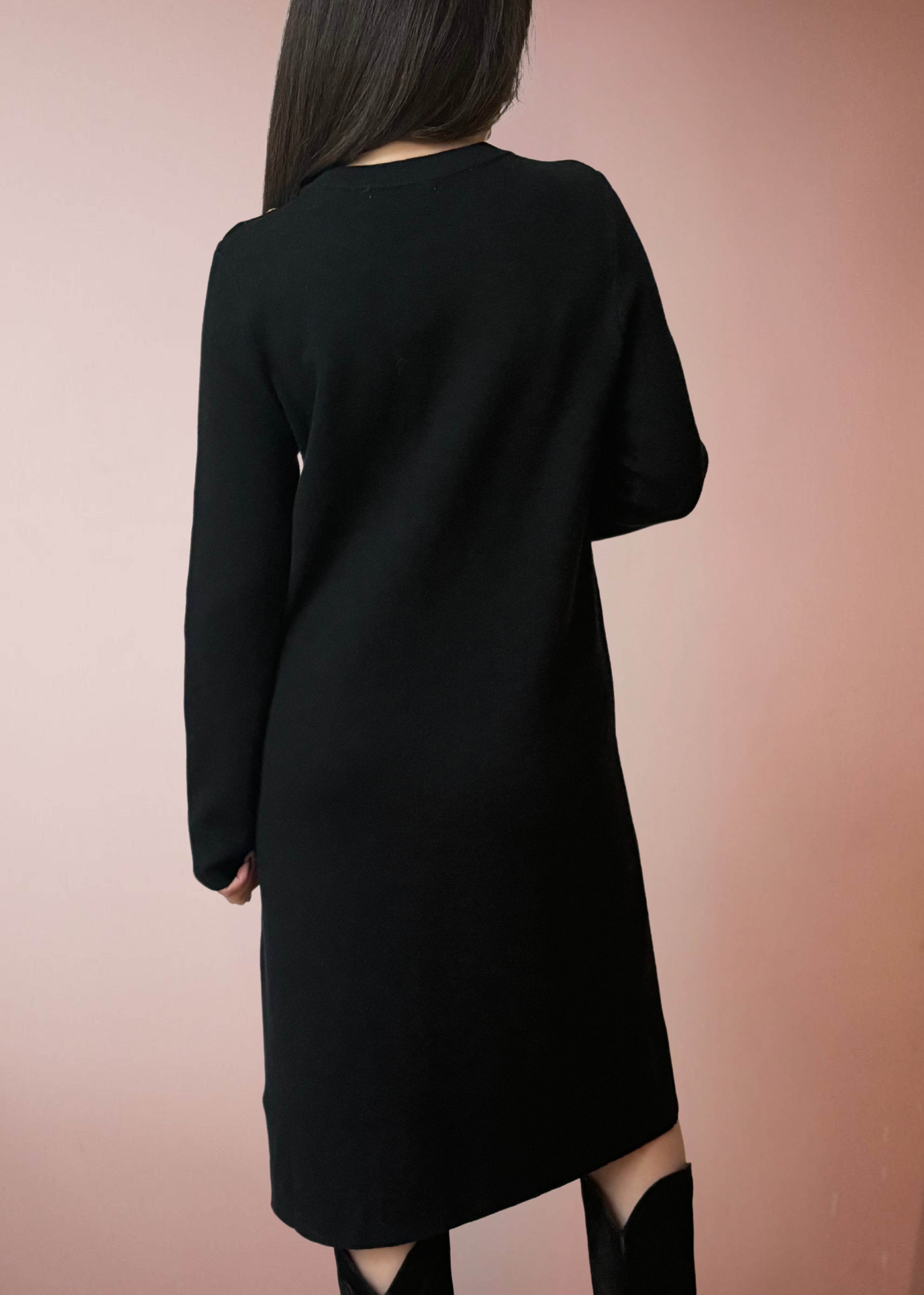 ROBE PULL NOIR RACHELIE