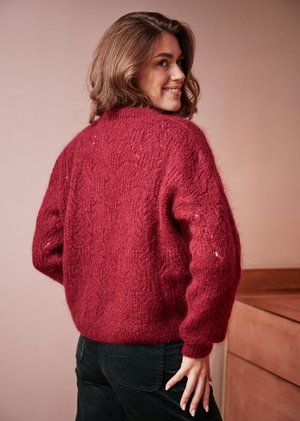 GILET CERISE MERVEILLE