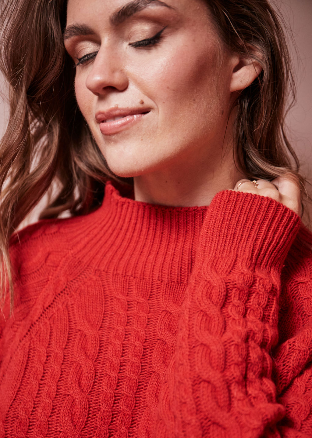 PULL EN LAINE ROUGE MAYLISSE