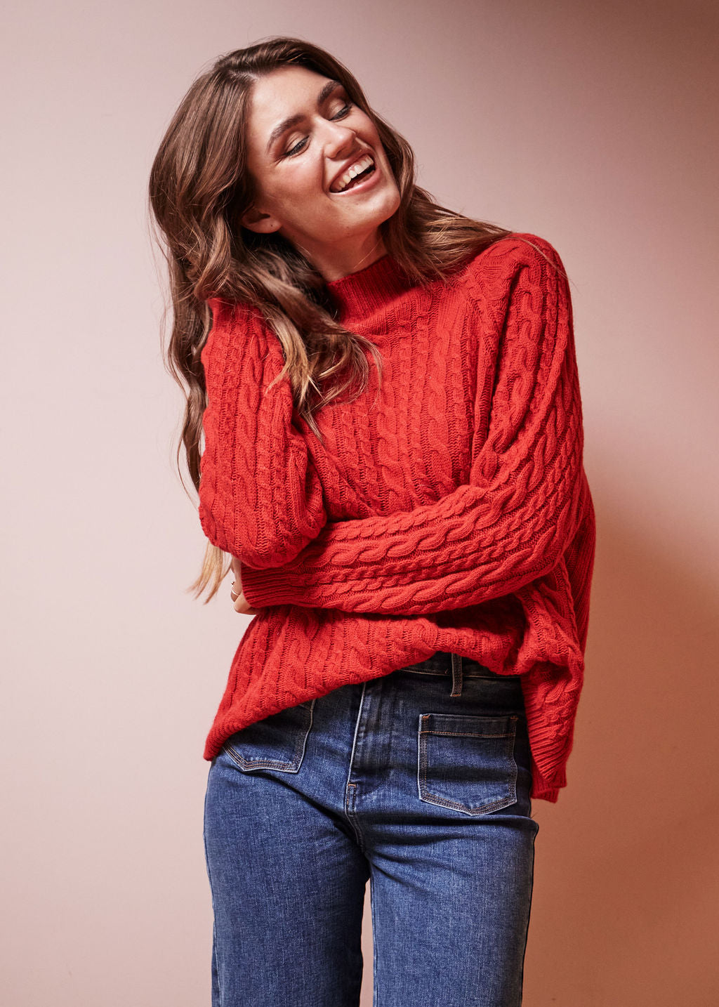 PULL EN LAINE ROUGE MAYLISSE