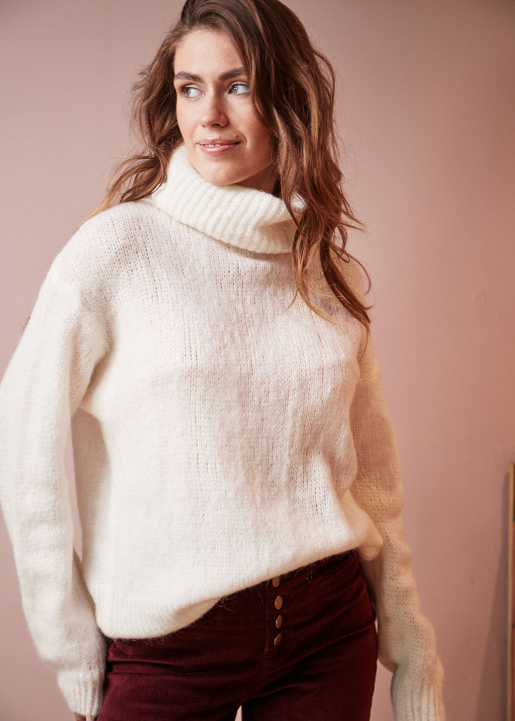 PULLOVER BLANC MELENE