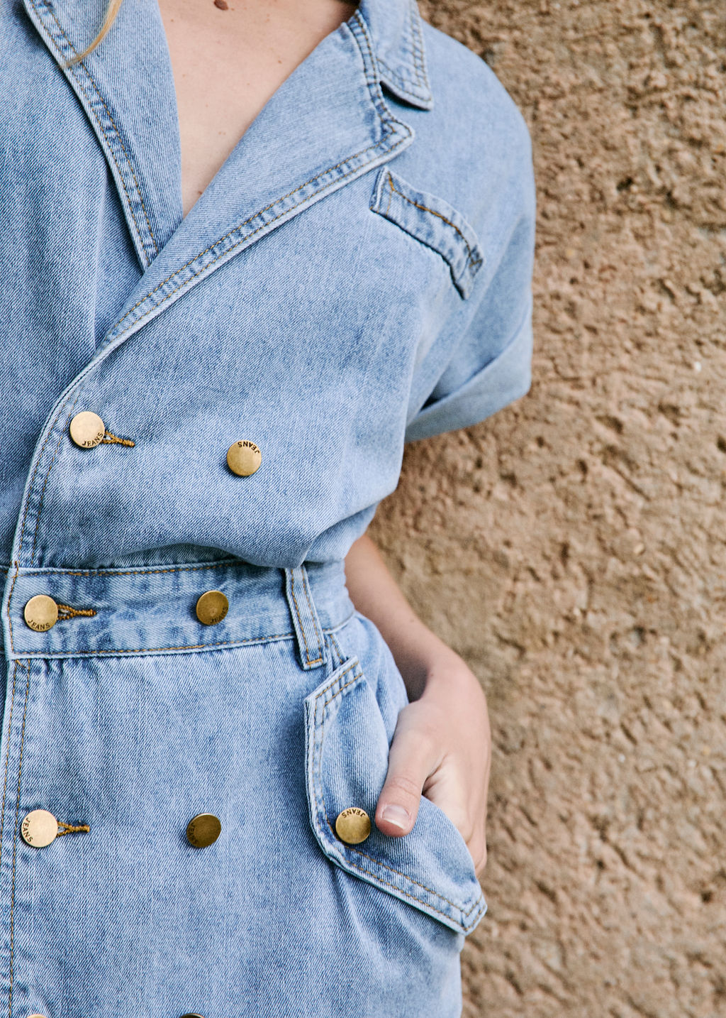 ROBE DENIM CLAIR ROXANE
