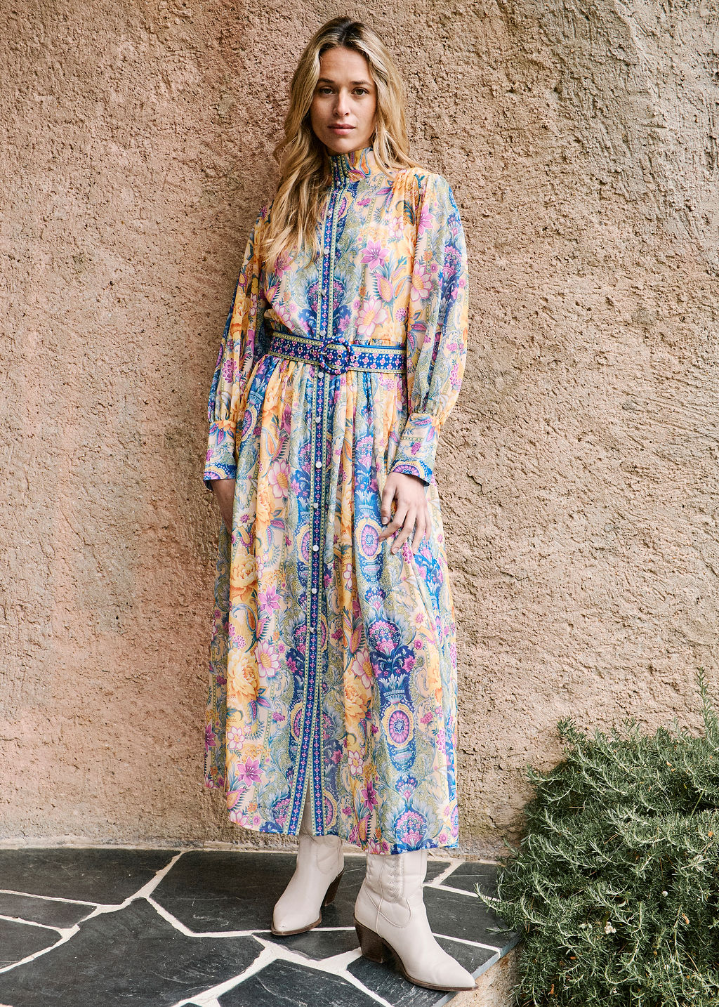 ROBE ORANGE ROSE