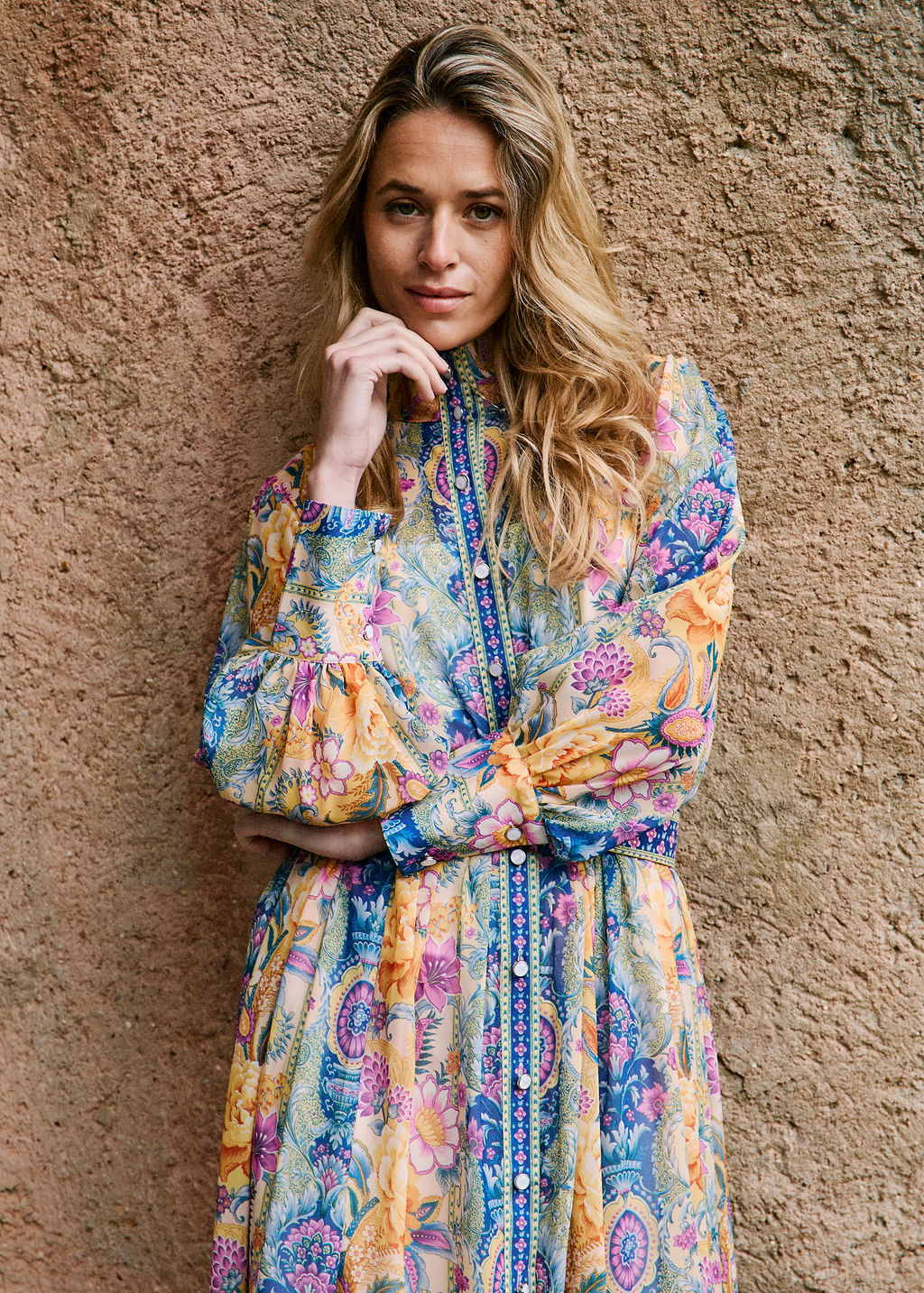 ROBE ORANGE ROSE
