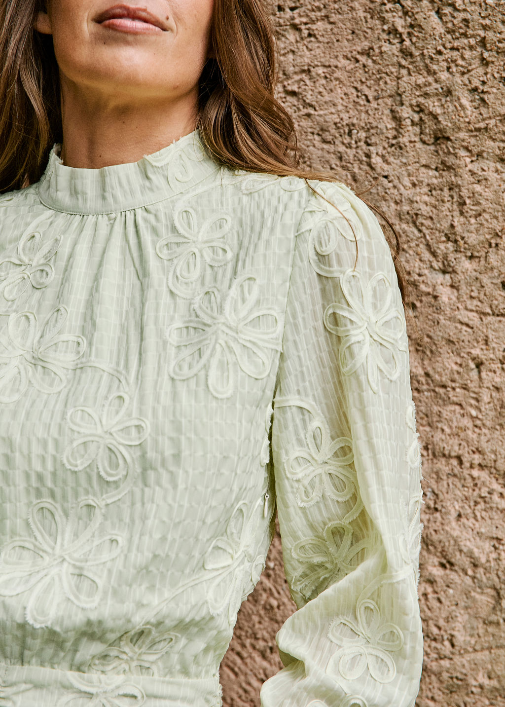 ROBE VERT AMANDE ROMIE