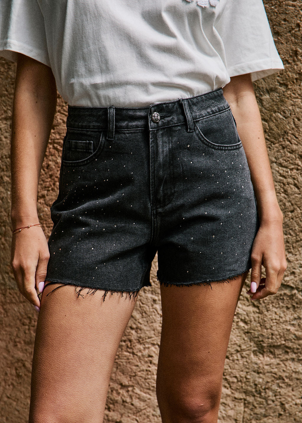SHORT GRIS IONE