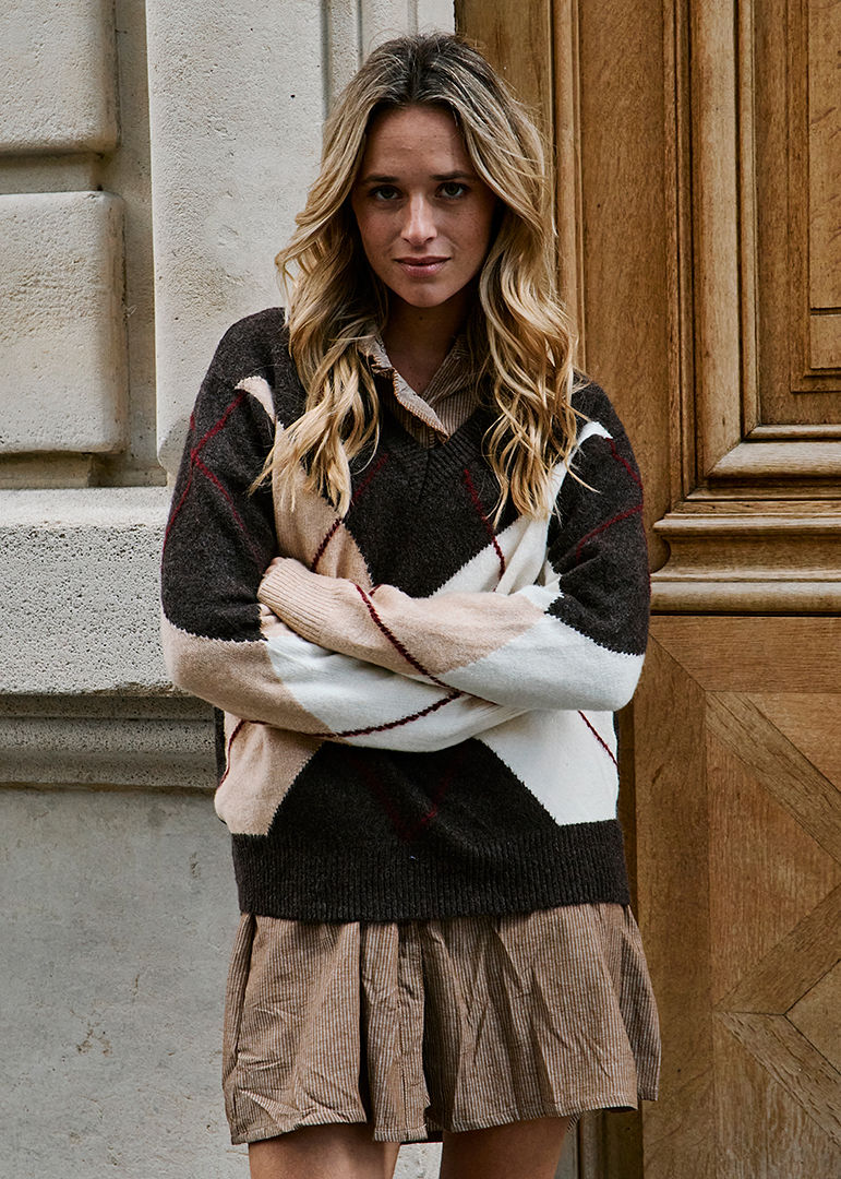 PULLOVER CHOCOLAT MIKAEL