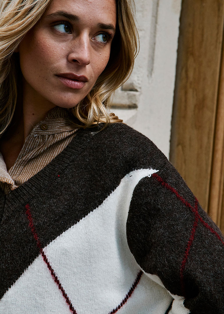 PULLOVER CHOCOLAT MIKAEL