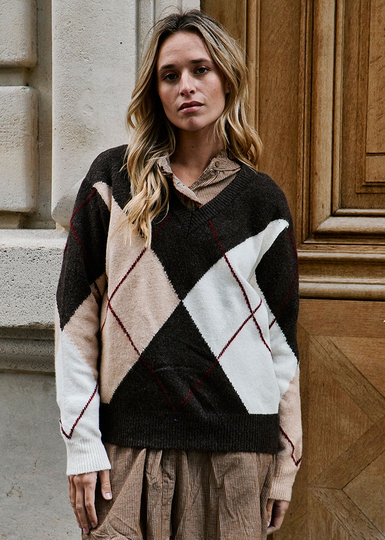 PULLOVER CHOCOLAT MIKAEL