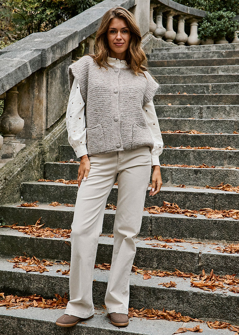 GILET TAUPE MANOR