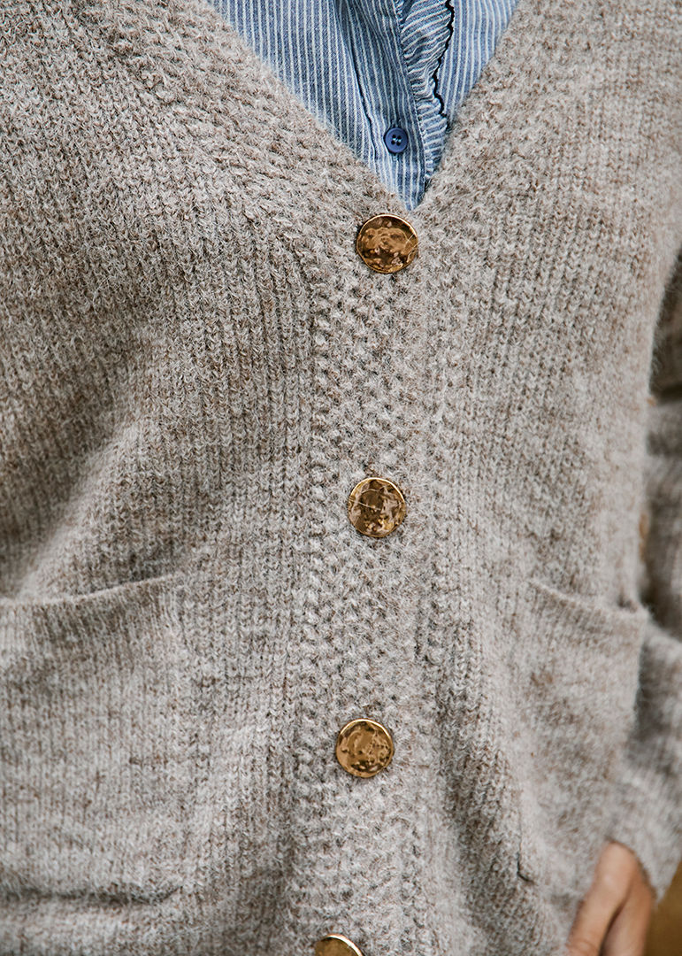 GILET TAUPE MOLLY