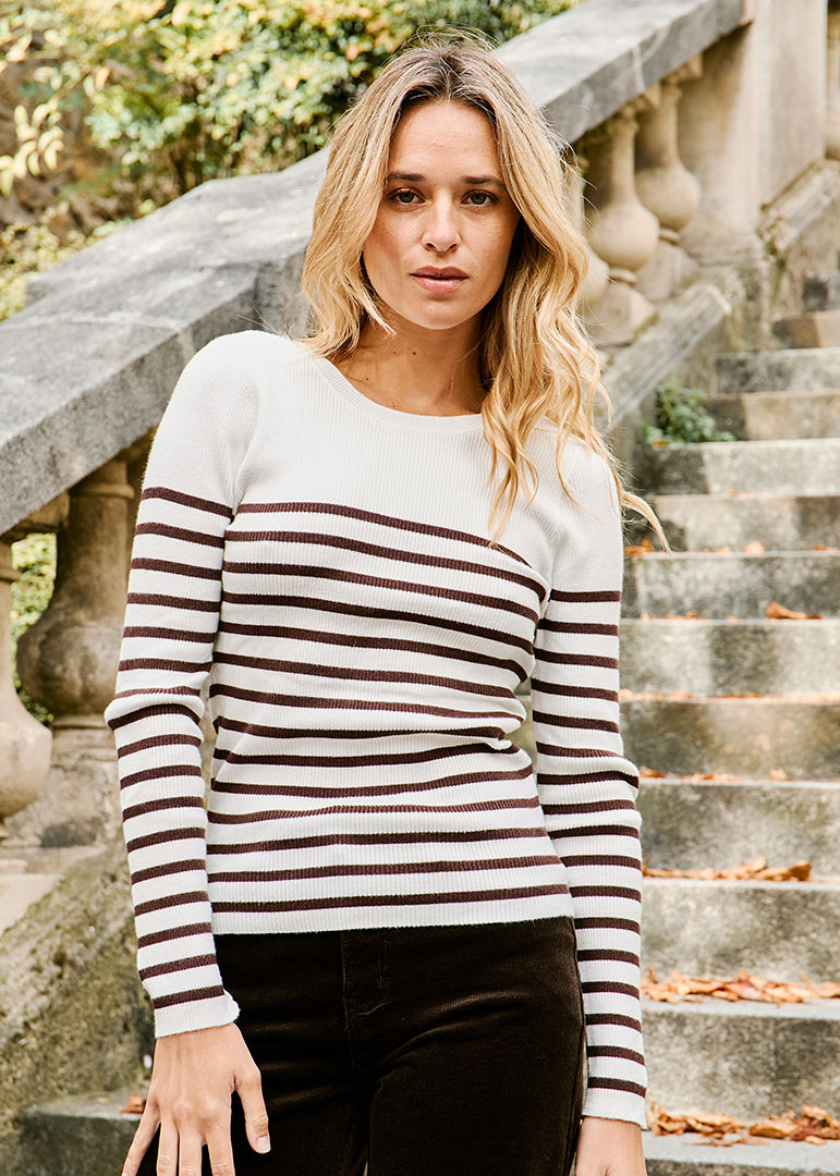 PULLOVER CHOCOLAT MARINA
