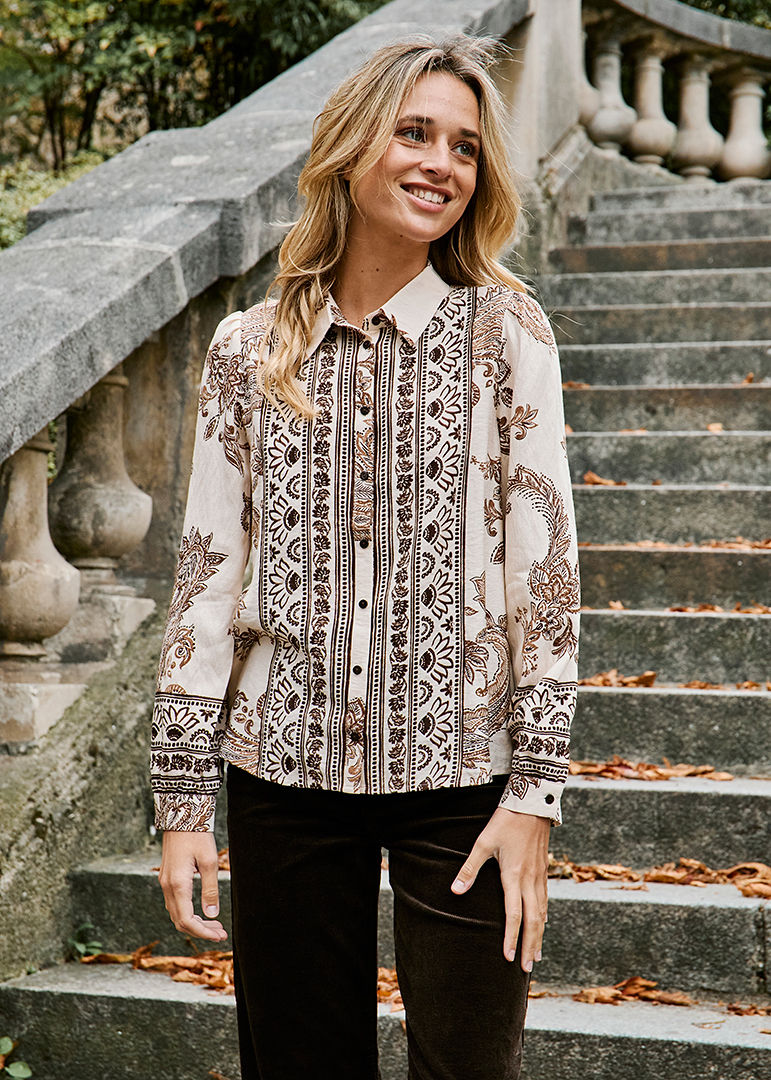 CHEMISE CHOCOLAT CARLETTE