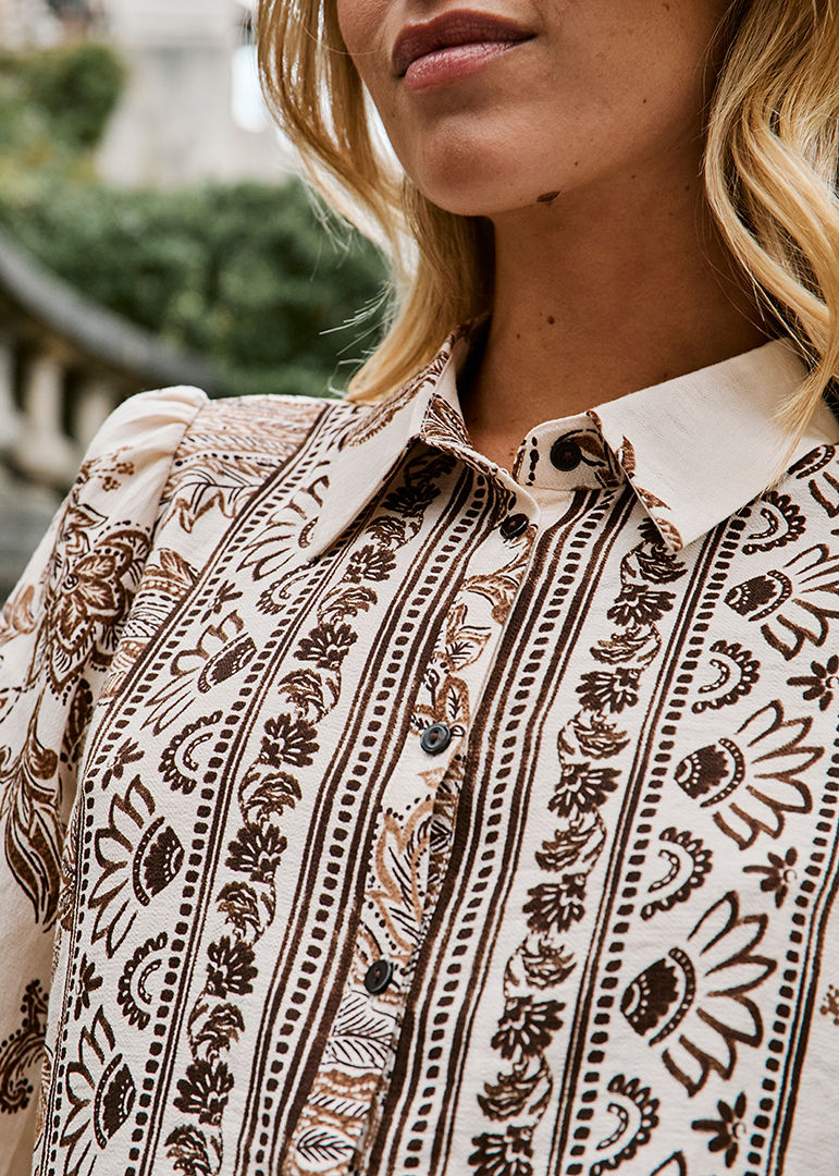 CHEMISE CHOCOLAT CARLETTE