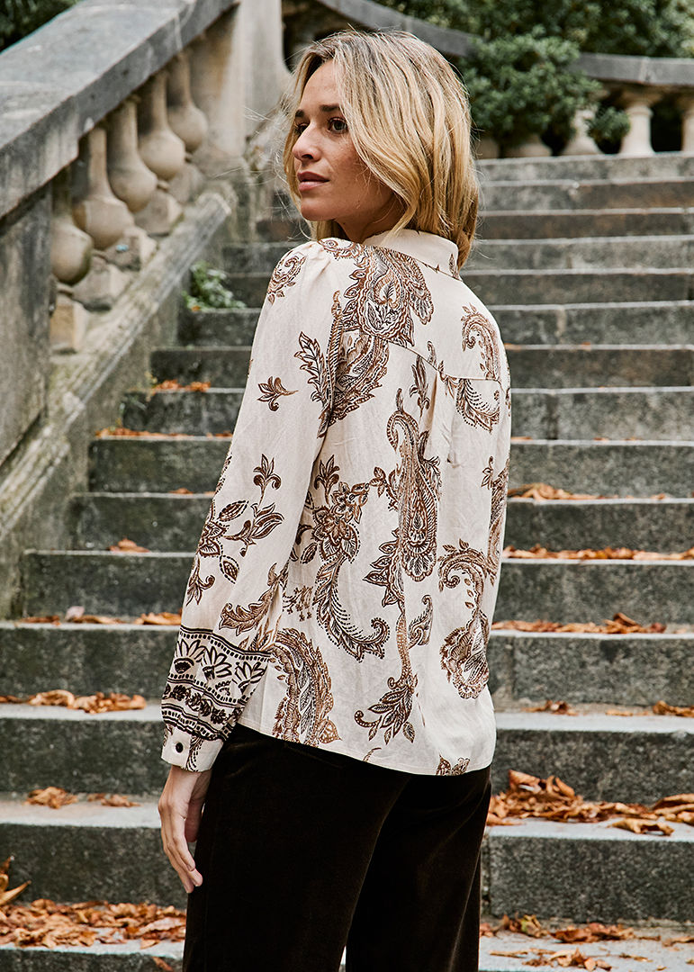 CHEMISE CHOCOLAT CARLETTE