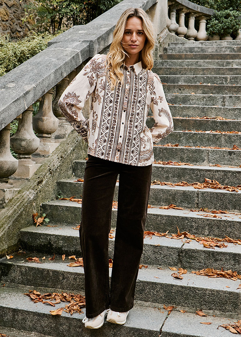 CHEMISE CHOCOLAT CARLETTE