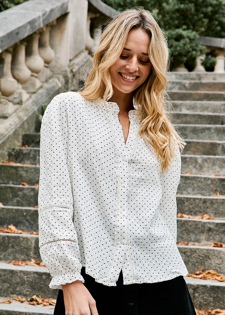 CHEMISE CREME CHANTAL