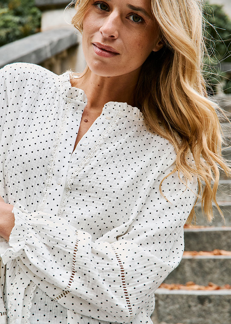 CHEMISE CREME CHANTAL