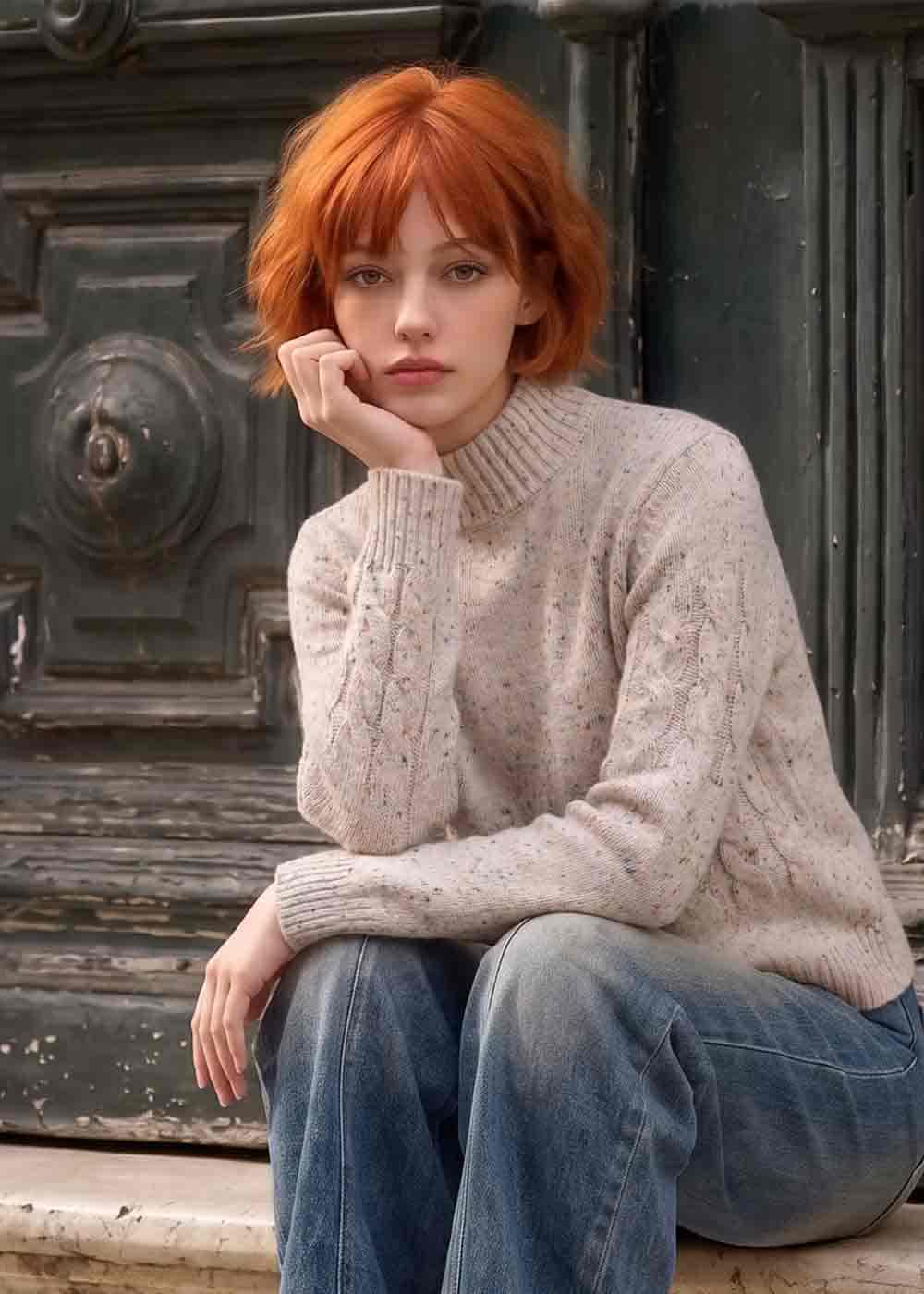 PULLOVER BEIGE LOUISE