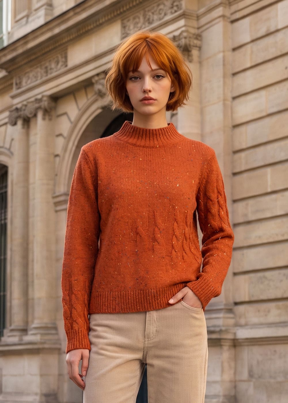 PULLOVER ORANGE LOUISE