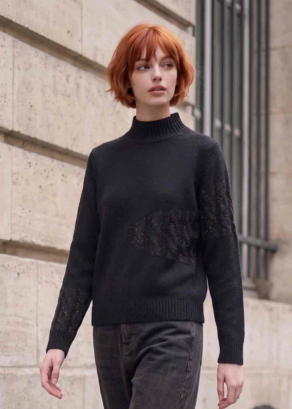 PULLOVER NOIR LOUISE