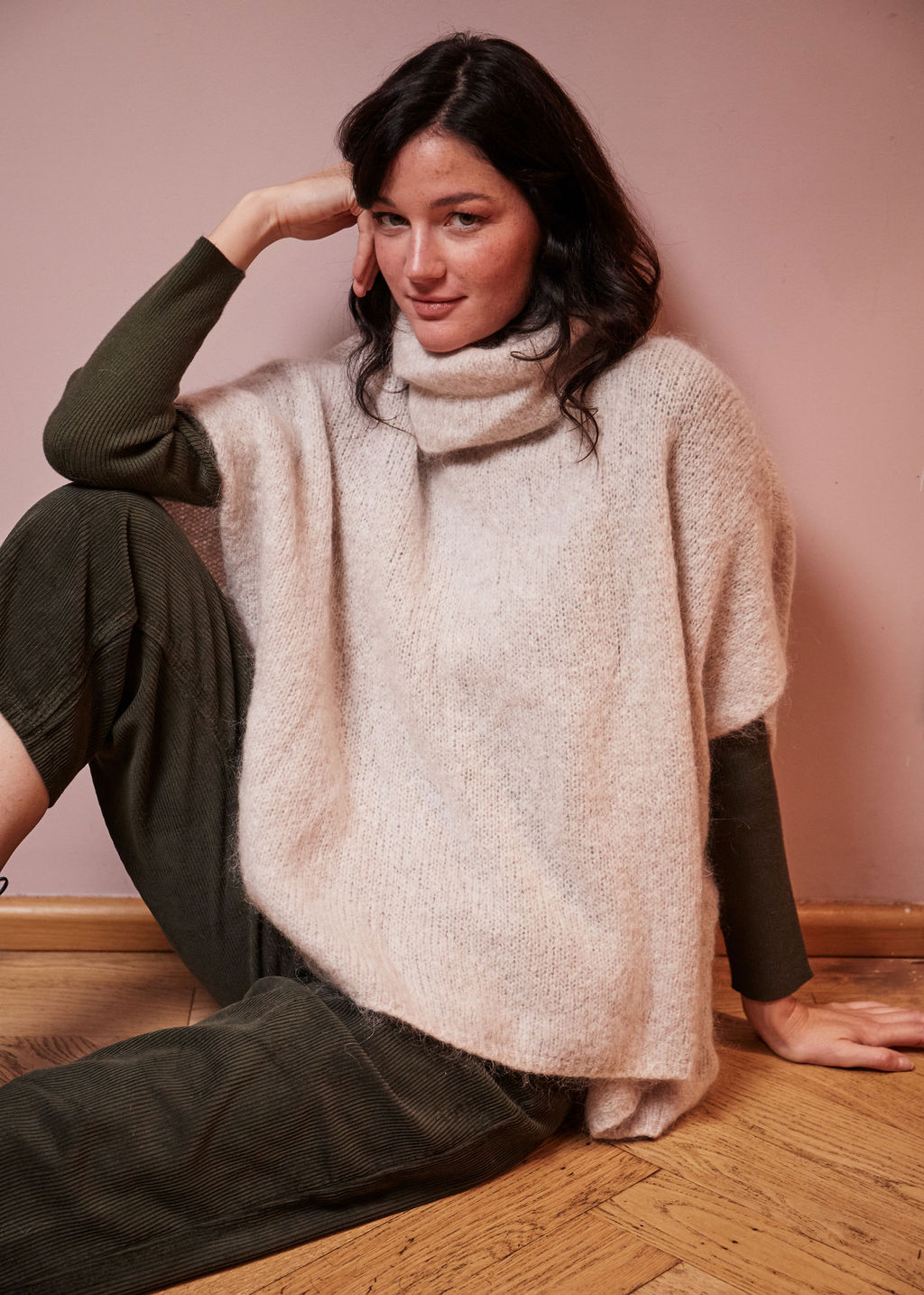 PULL EN MOHAIR CREME MALOE