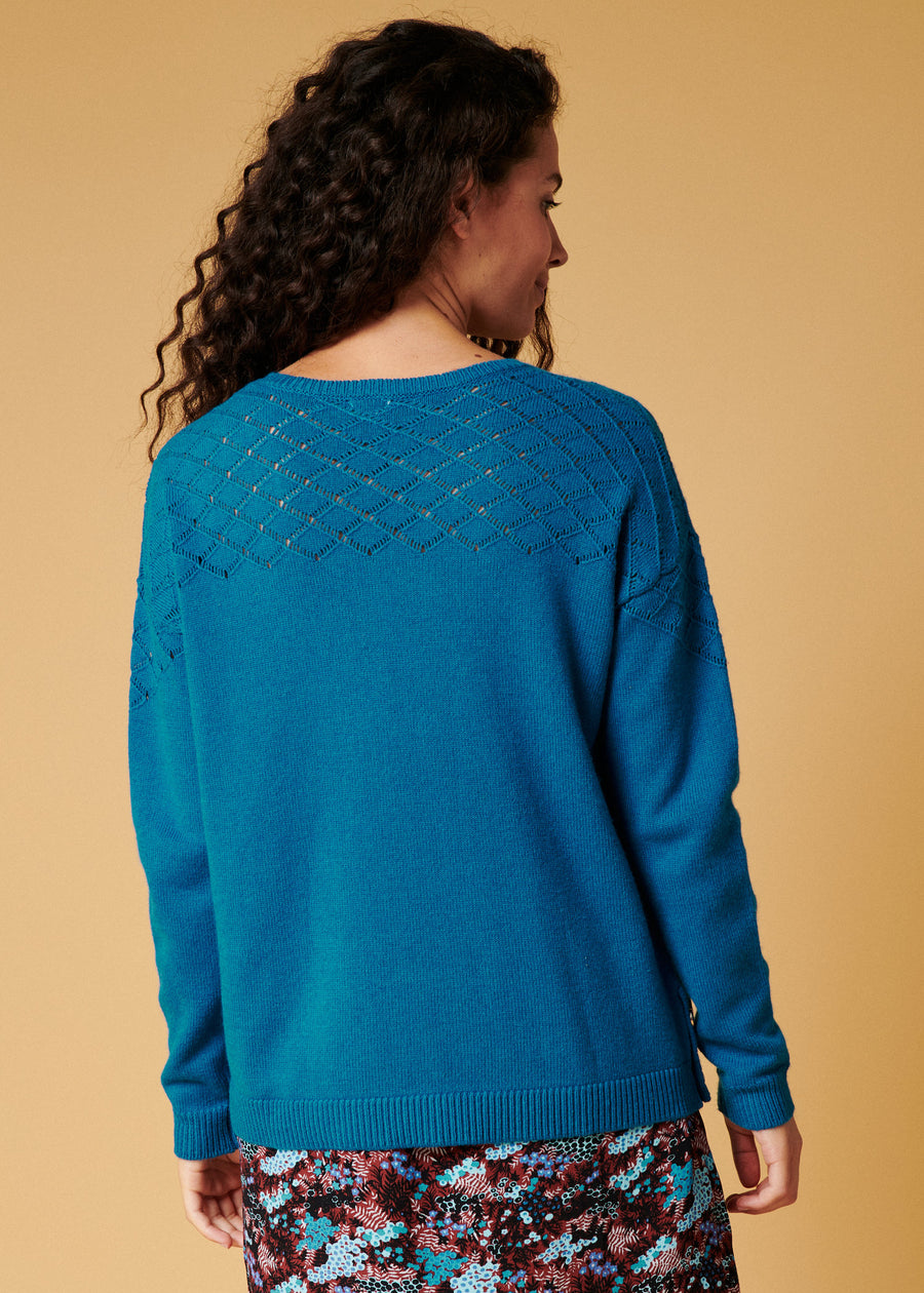 PULLOVER ELECTRIC BLUE MIKAEL | KARL MARC JOHN